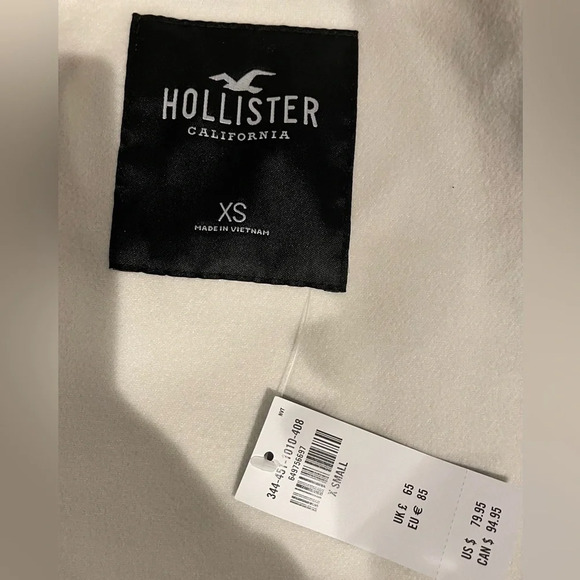 Women’s Hollister Shacket Thick Flannel Button Up Color Block Jacket XS NWT - Picture 3 of 3